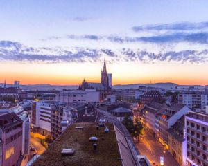 Sunrise in Basel, Switzerland