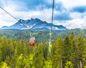 Mount Pilatus, Switzerland from the cable car