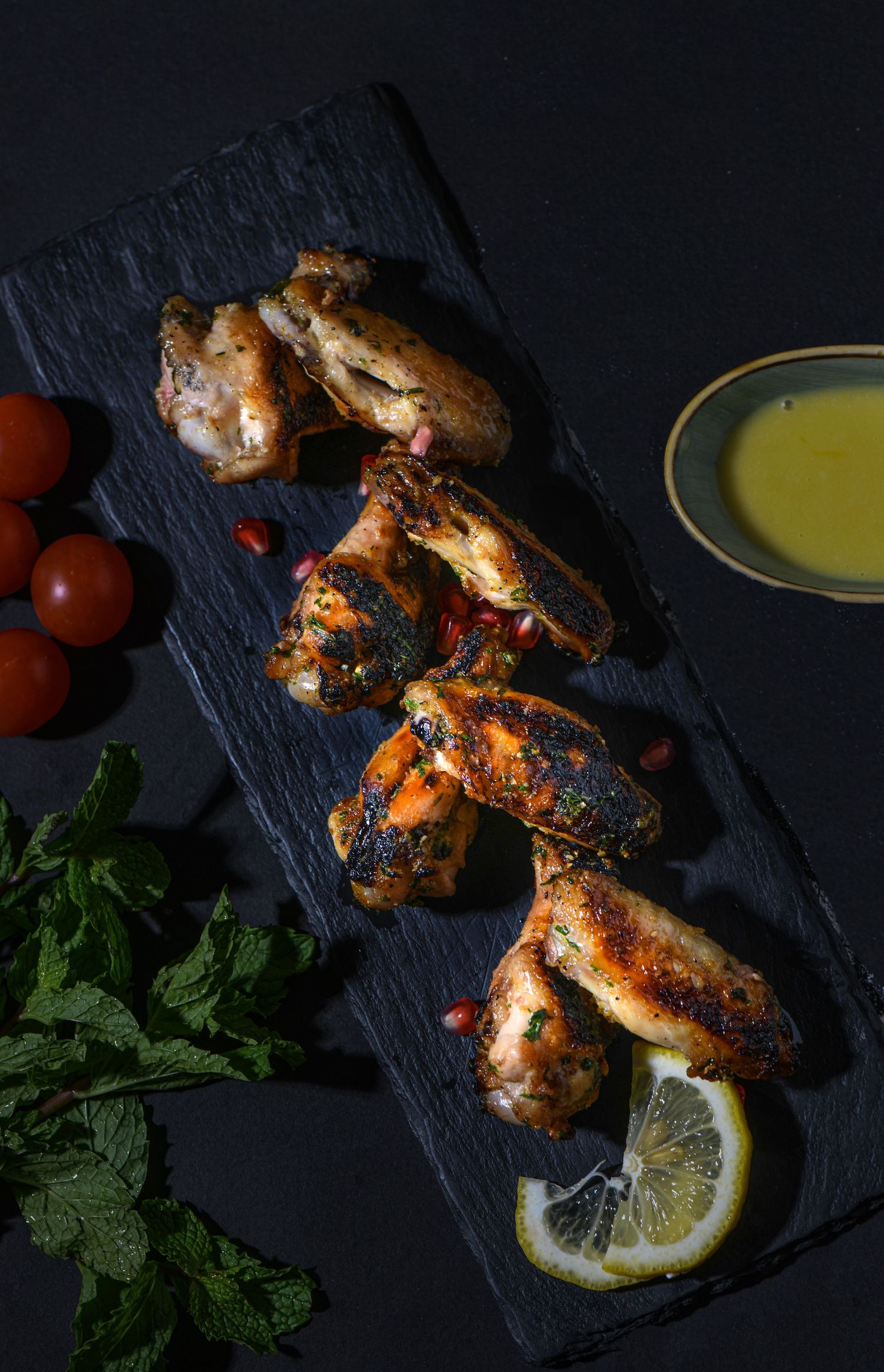 chicken wings styled by portraitae