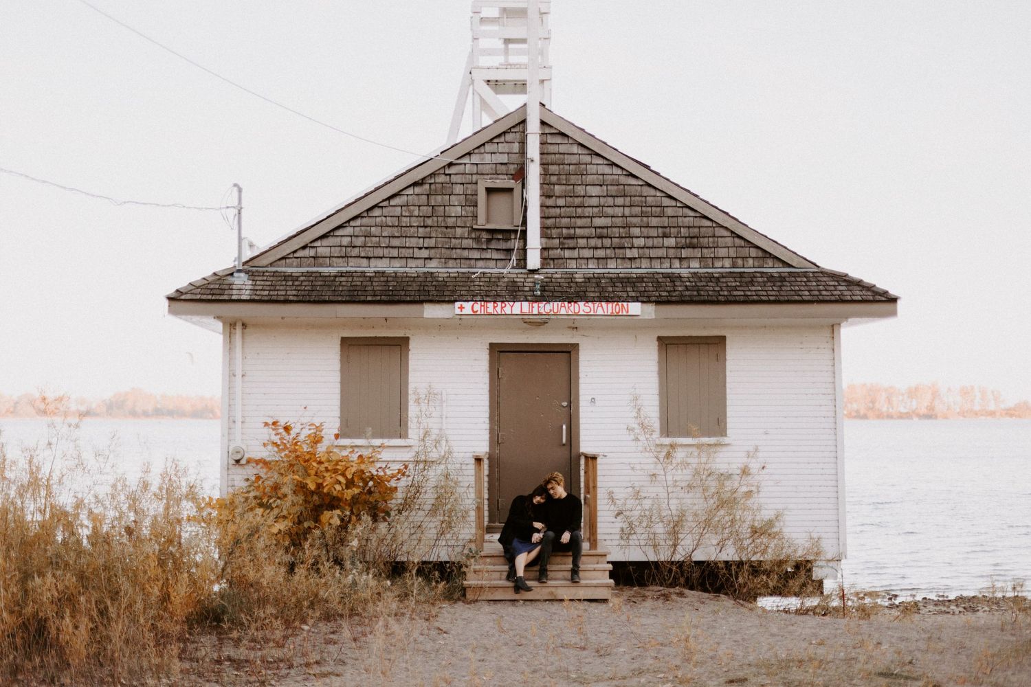 downtown toronto candid engagement photography cherry beach polson pier