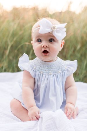 Baby portrait outside in park Austin Texas