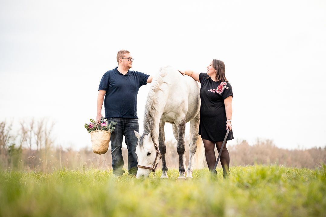 Séance photo couple cheval