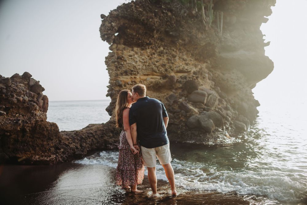St Lucia honeymoon photoshoot in Anse Mamin, Soufriere