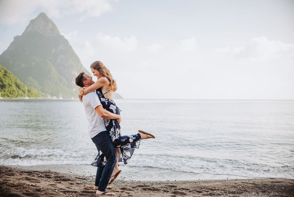 St Lucia engagement photoshoot in Soufriere