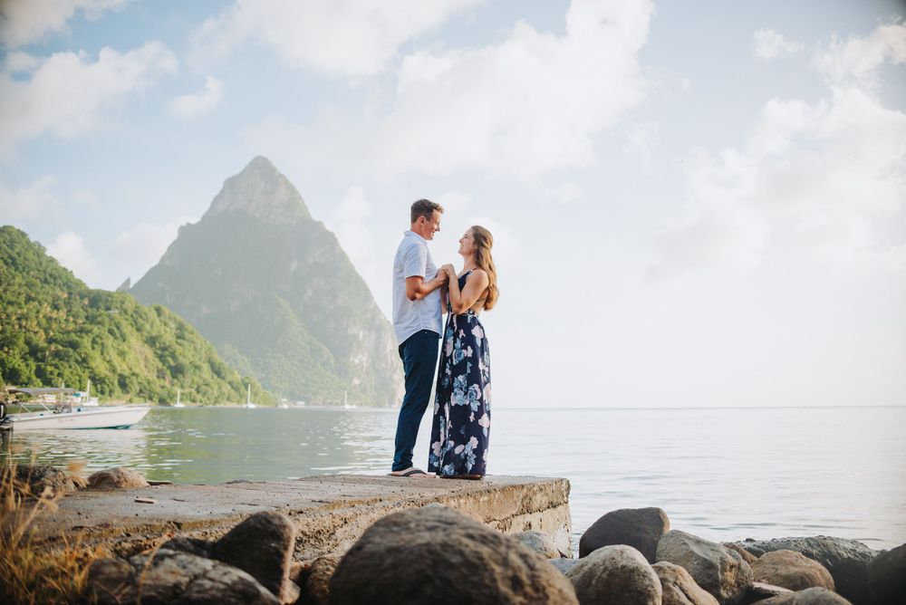 St Lucia engagement photoshoot in Soufriere