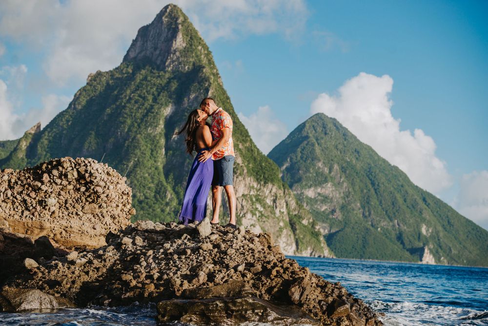 St Lucia engagement photoshoot in Soufriere