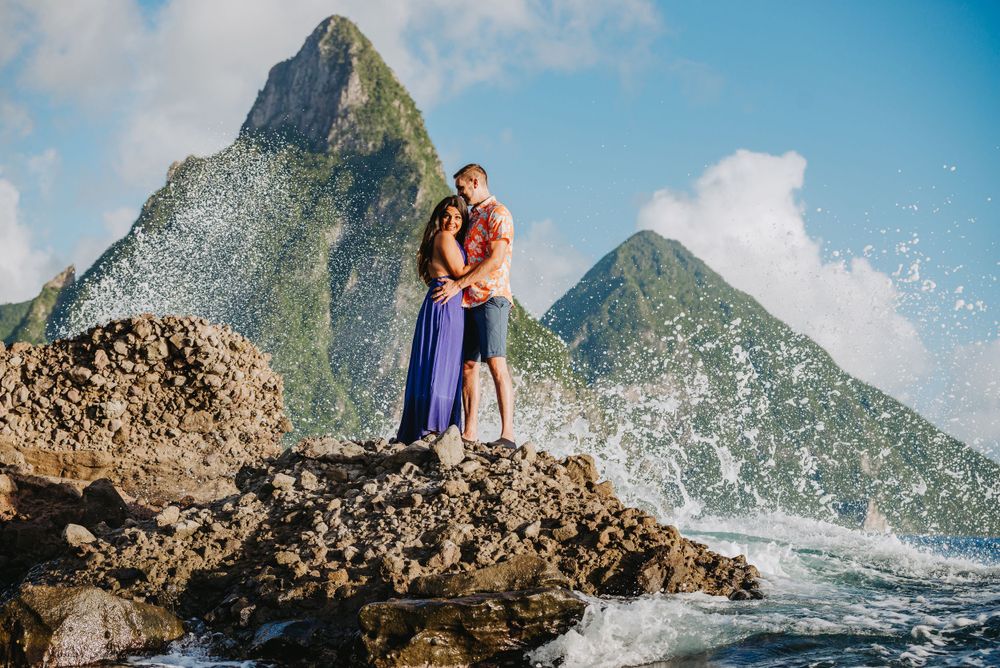 St Lucia engagement photoshoot in Soufriere