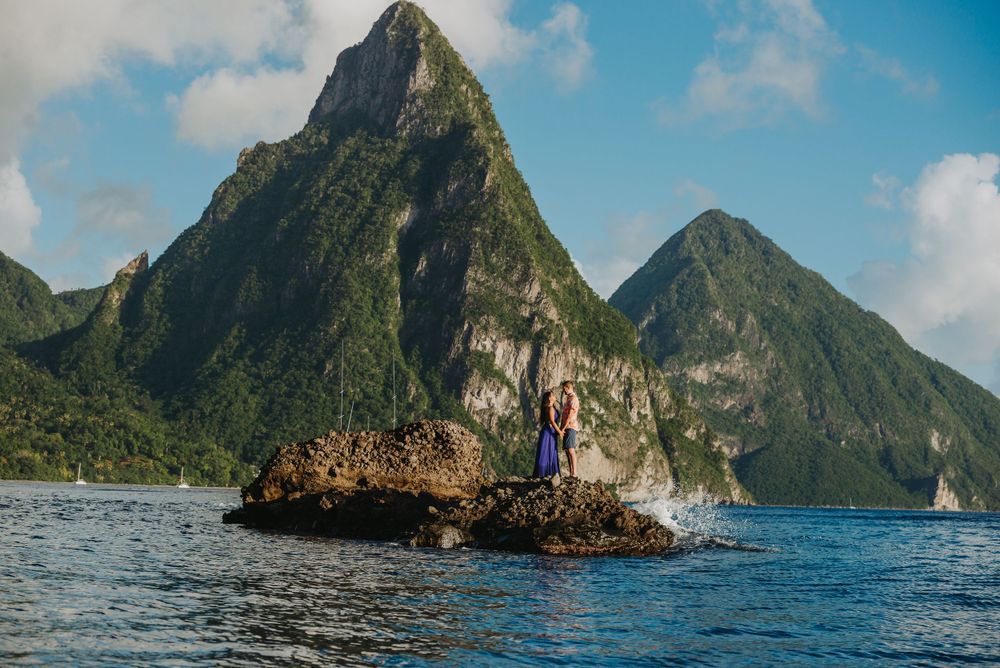 St Lucia engagement photoshoot in Soufriere