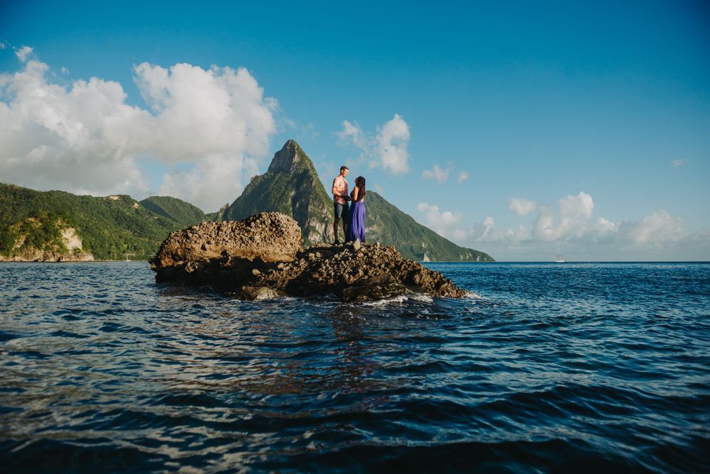 St Lucia engagement photoshoot in Soufriere