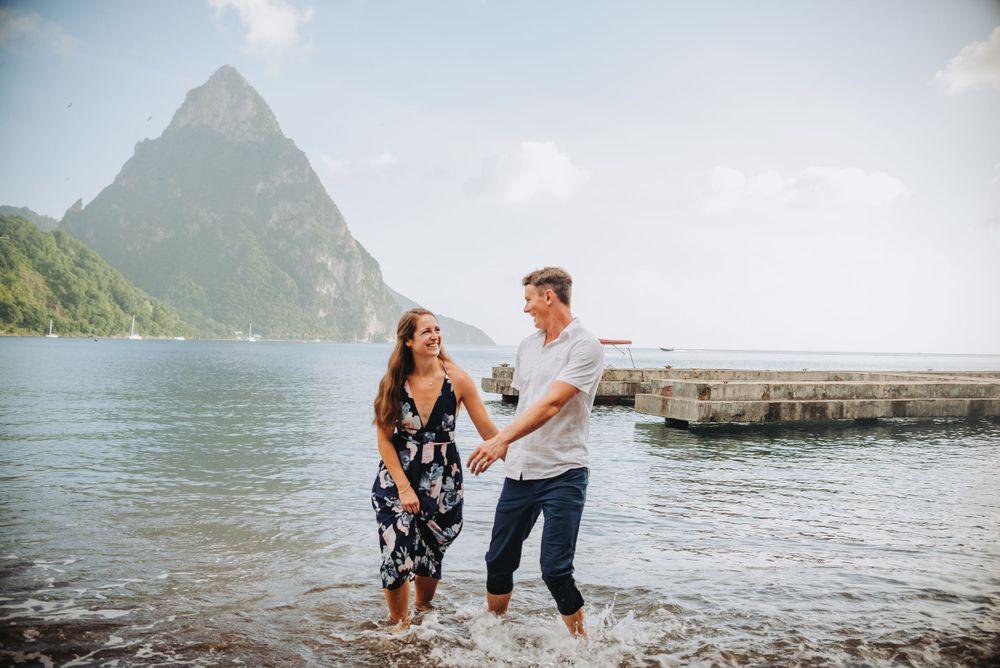 St Lucia engagement photoshoot in Soufriere