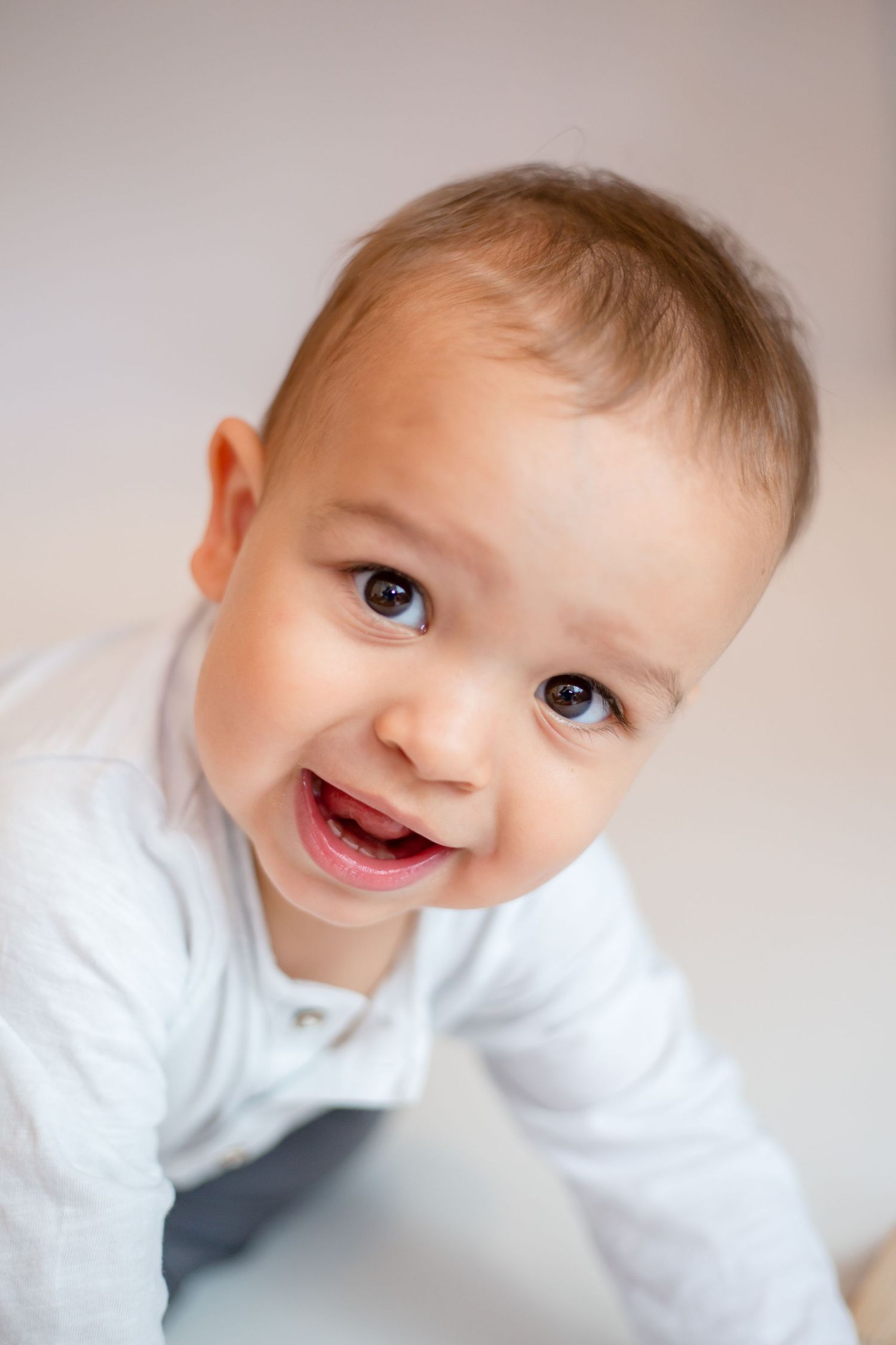 young boy smiling