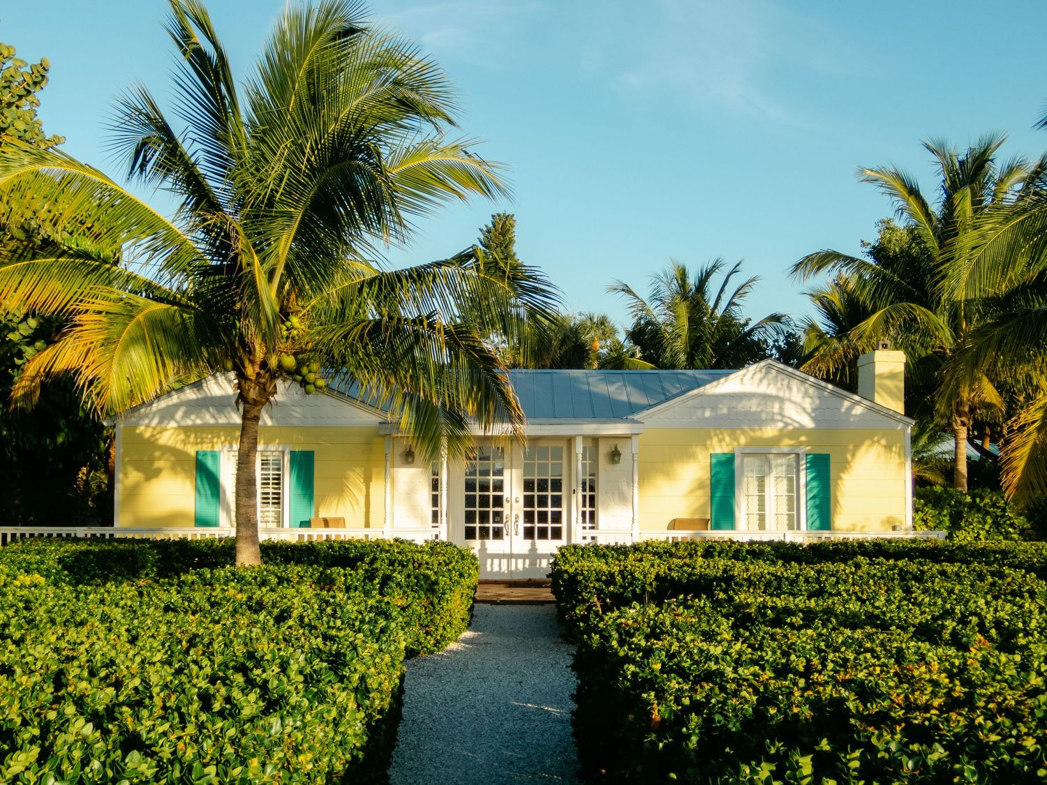 yellow beach house