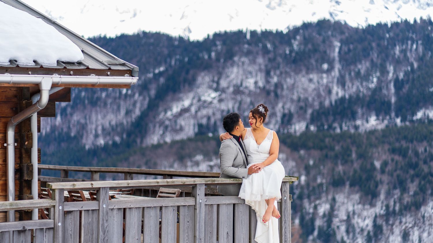Couple à la montagne