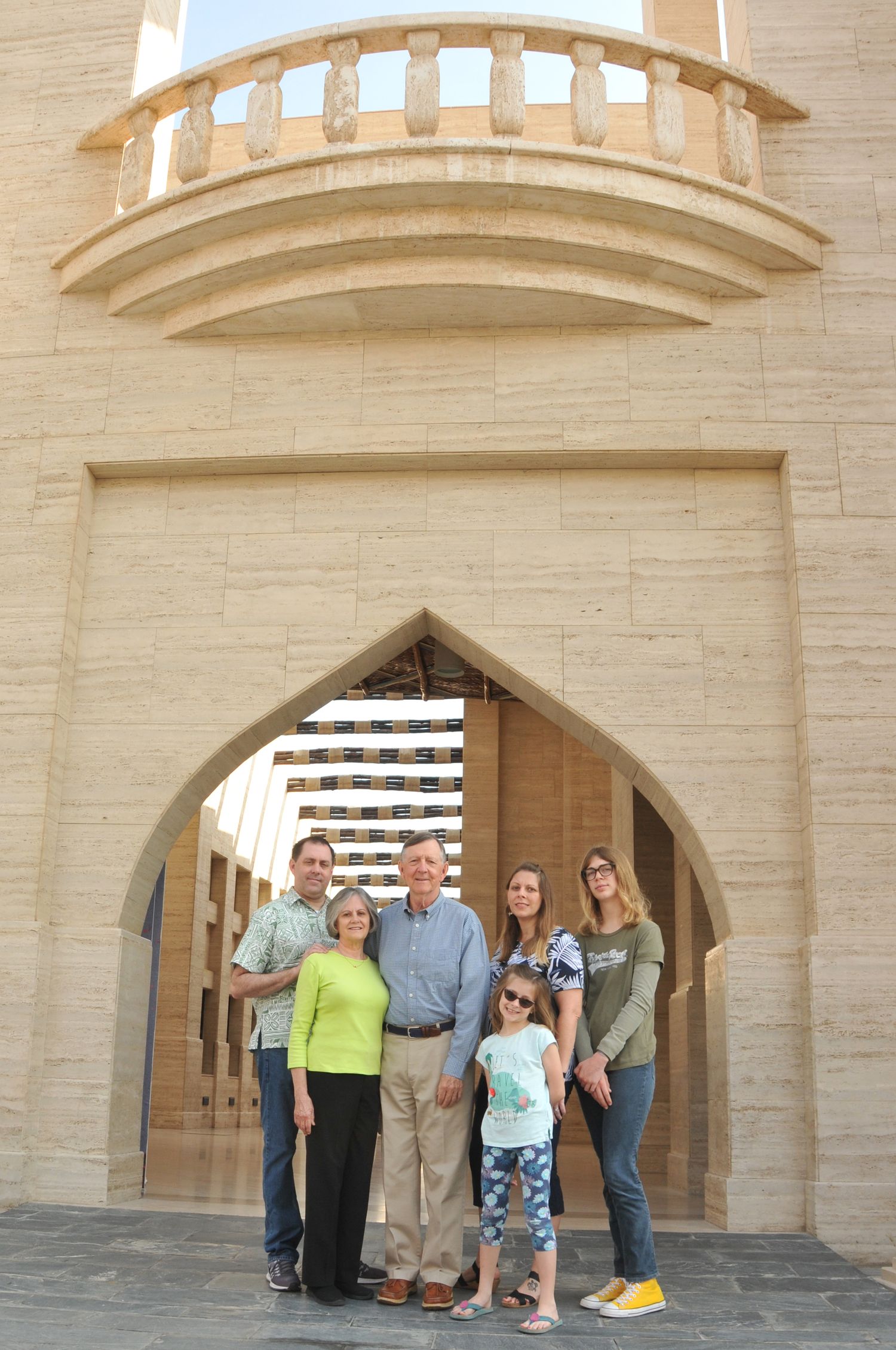 Photo of a family in Doha