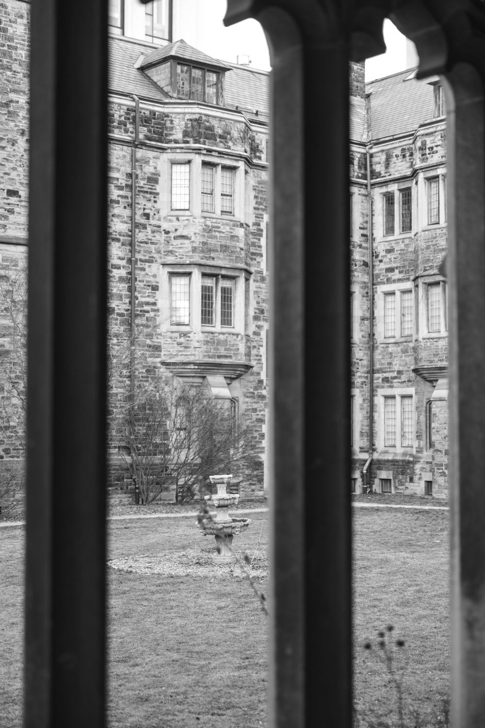 Knox college photographed during a wedding shoot in the winter
