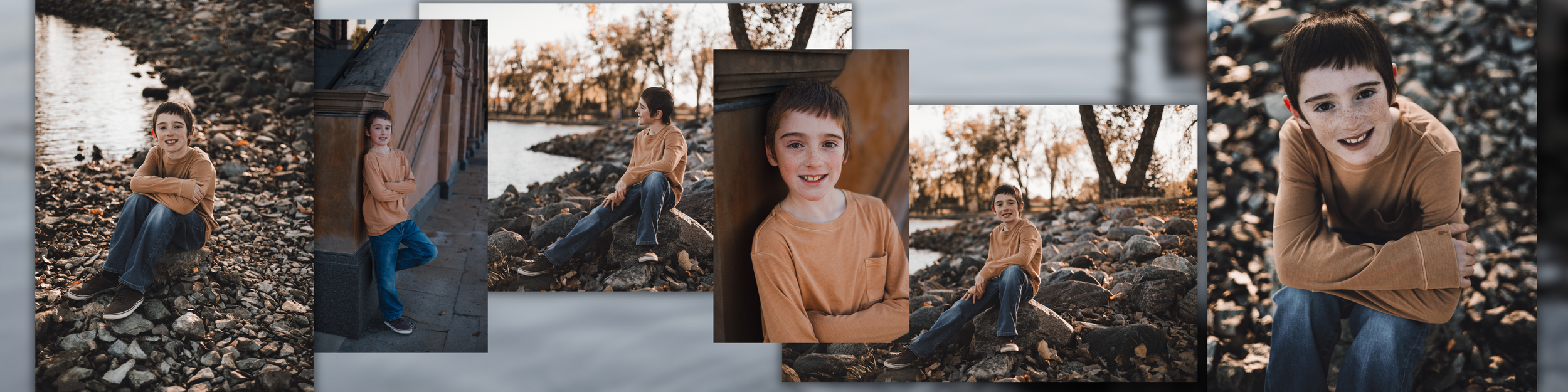 Waterworks fall session with family.