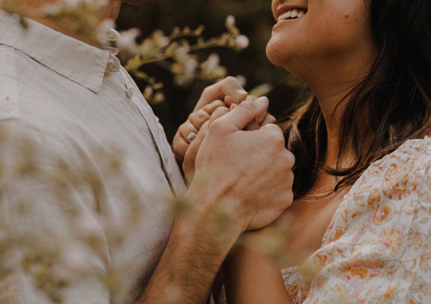 E. Noelle Photography couple photography in the Los Angeles Malibu hills holding hands
