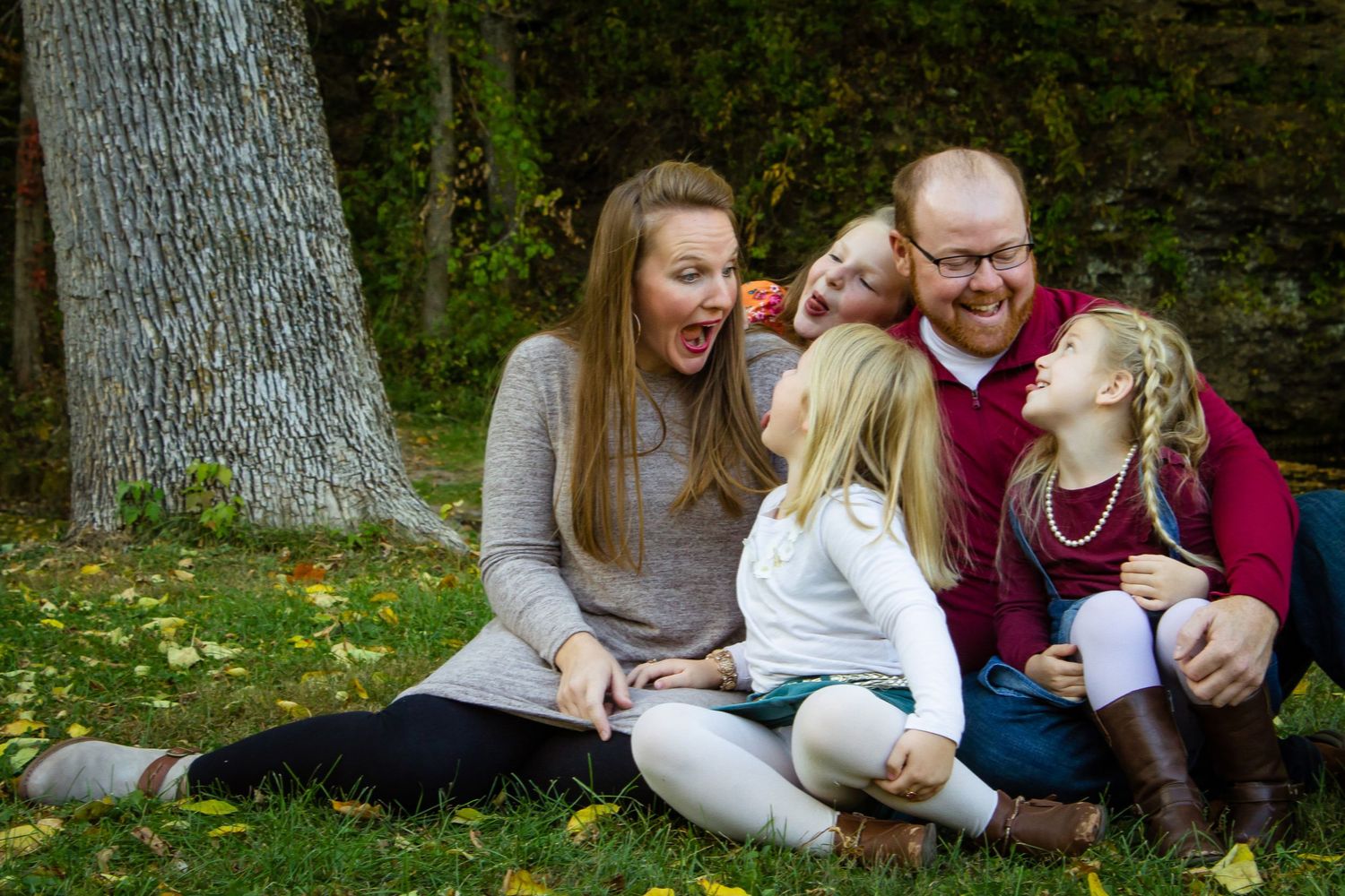 family, fall, Backbone stake park