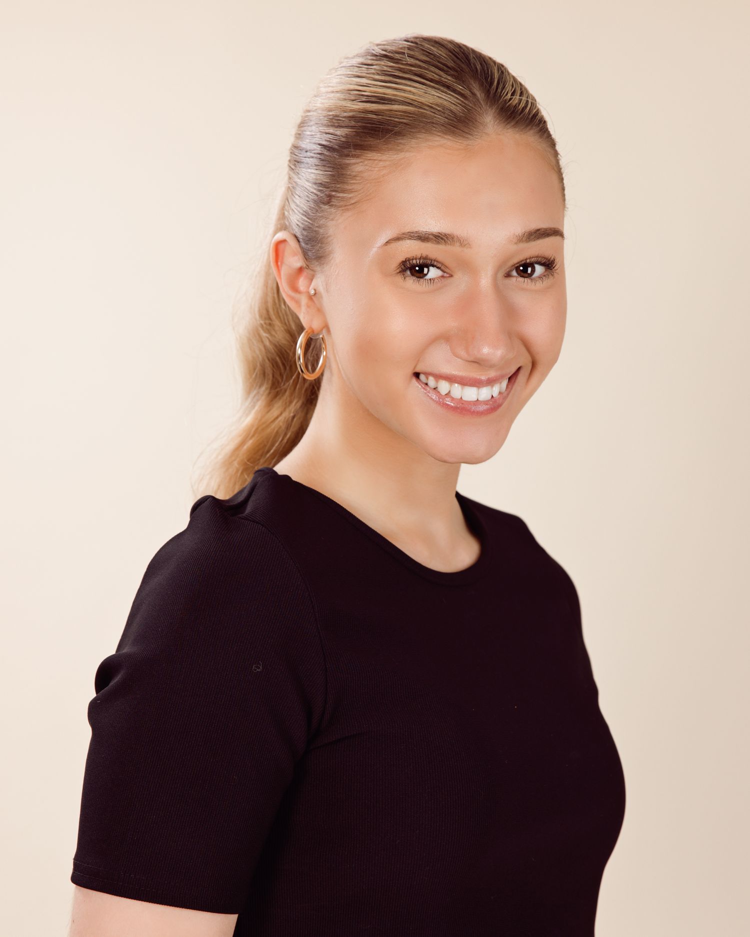Headshot for a modeling portfolio