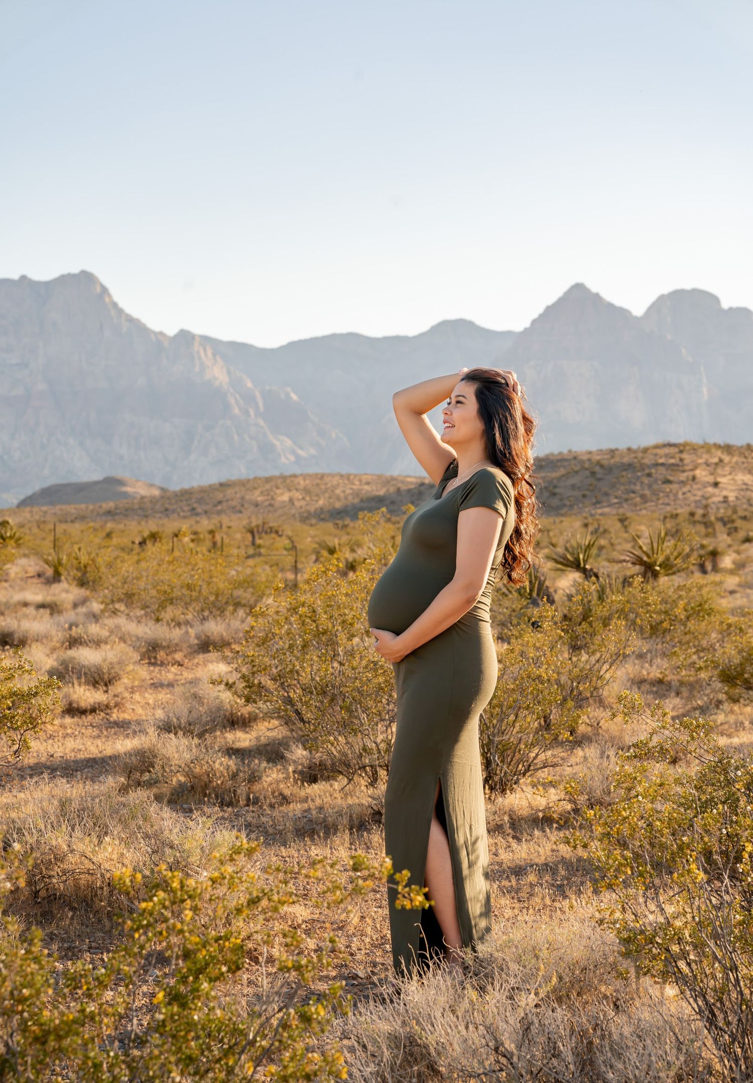 Maternity photos at red rock las vegas