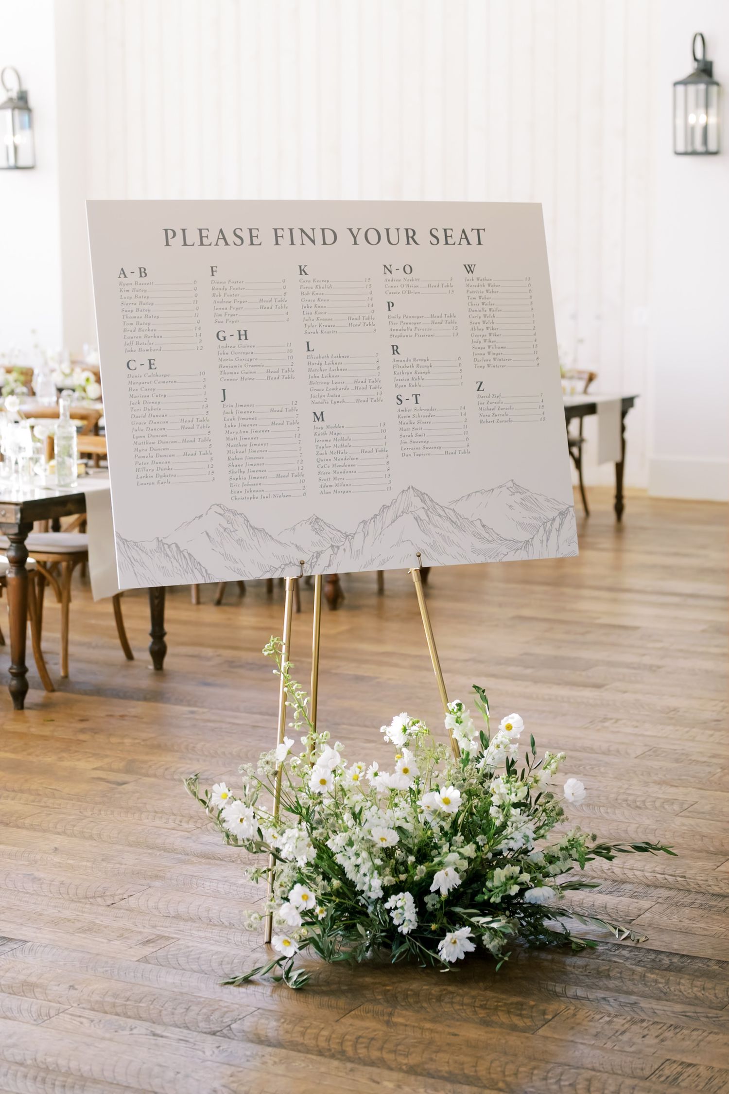 seating arrangement display at river bottoms ranch