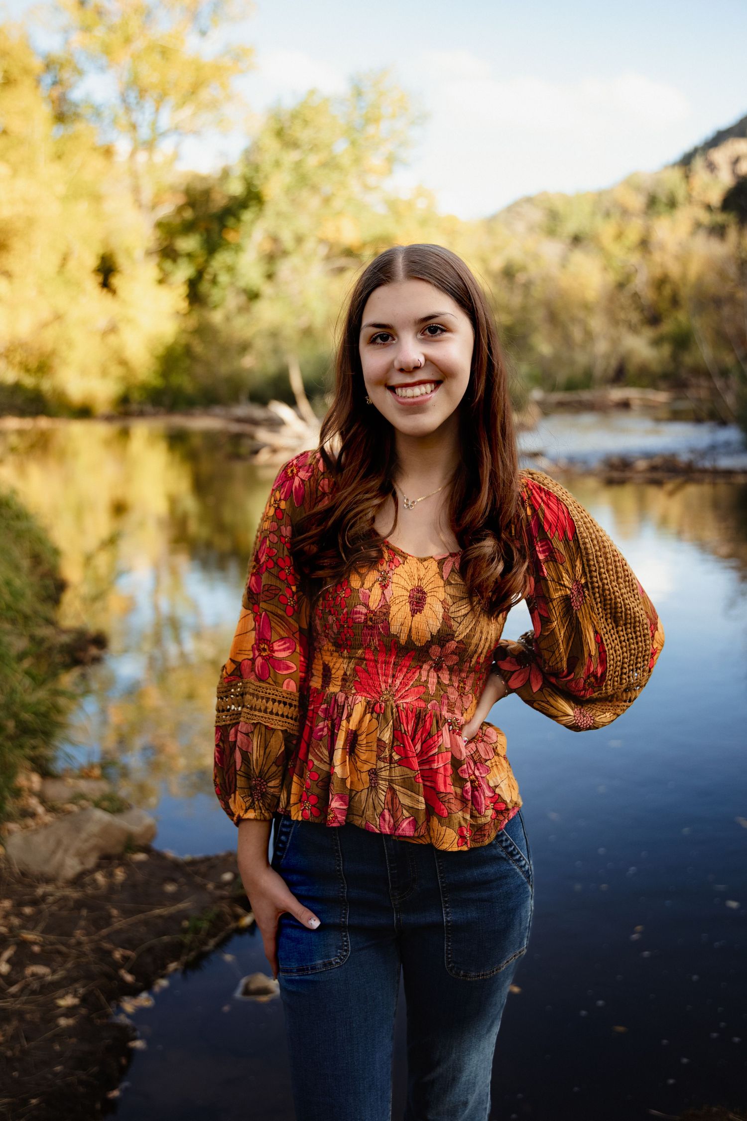 Vibrant fall colors: A senior portrait session at the stunning Lair O' The Bear.