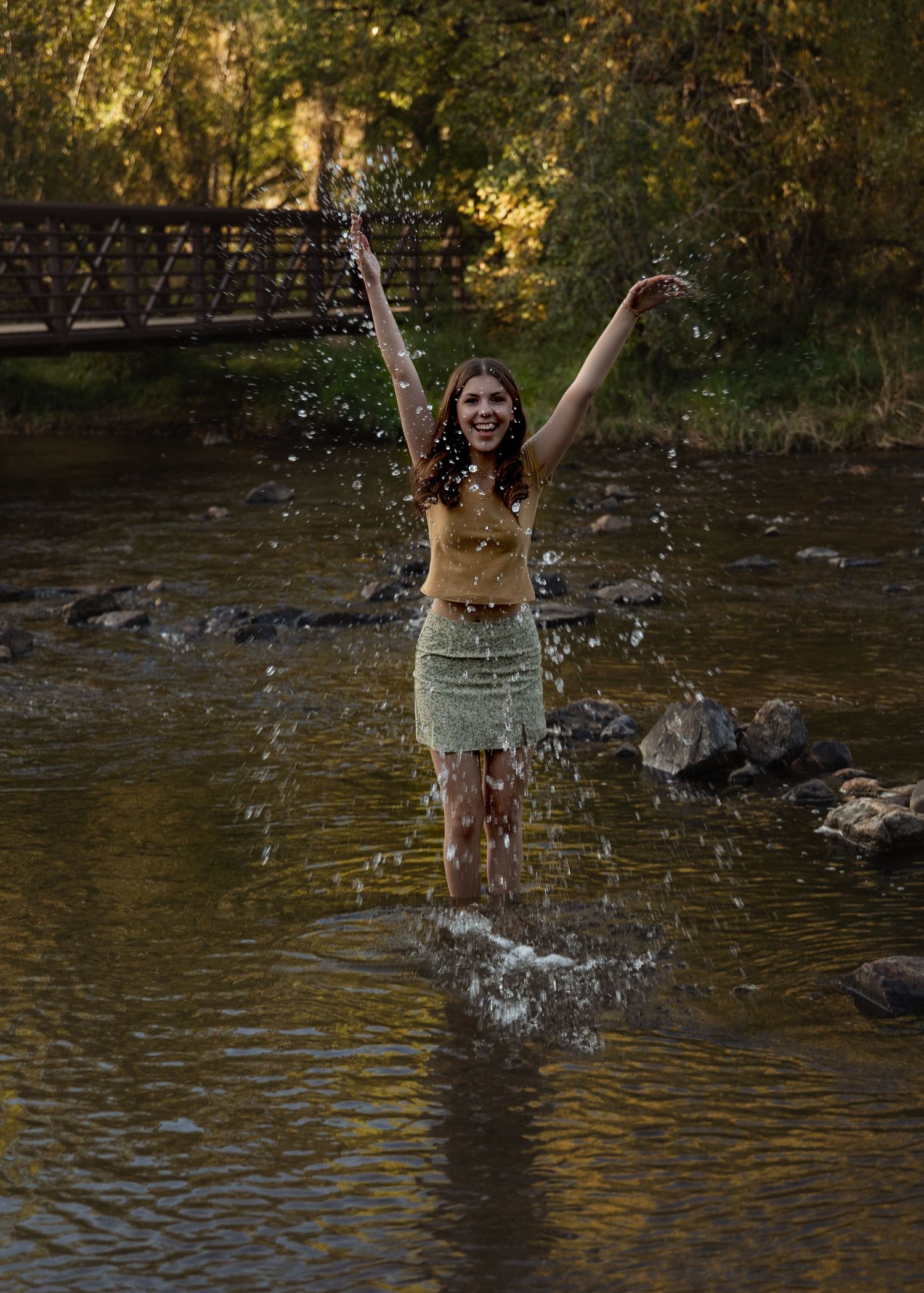 Vibrant fall colors: A senior portrait session at the stunning Lair O' The Bear.