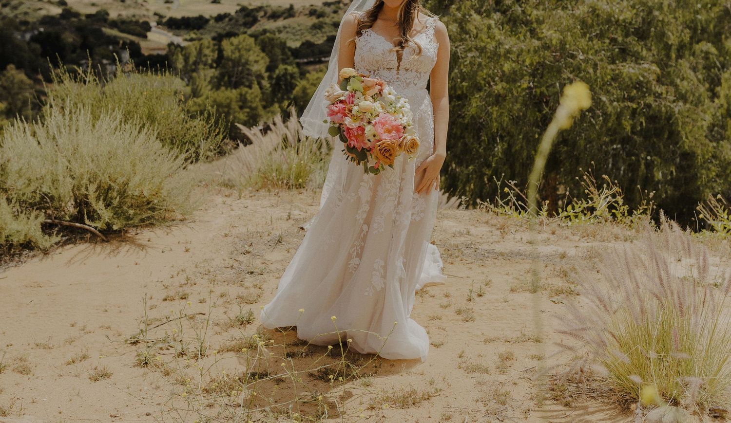 E Noelle Photography in-home wedding in Hidden Hills Los Angeles, untraditional bridal portrait
