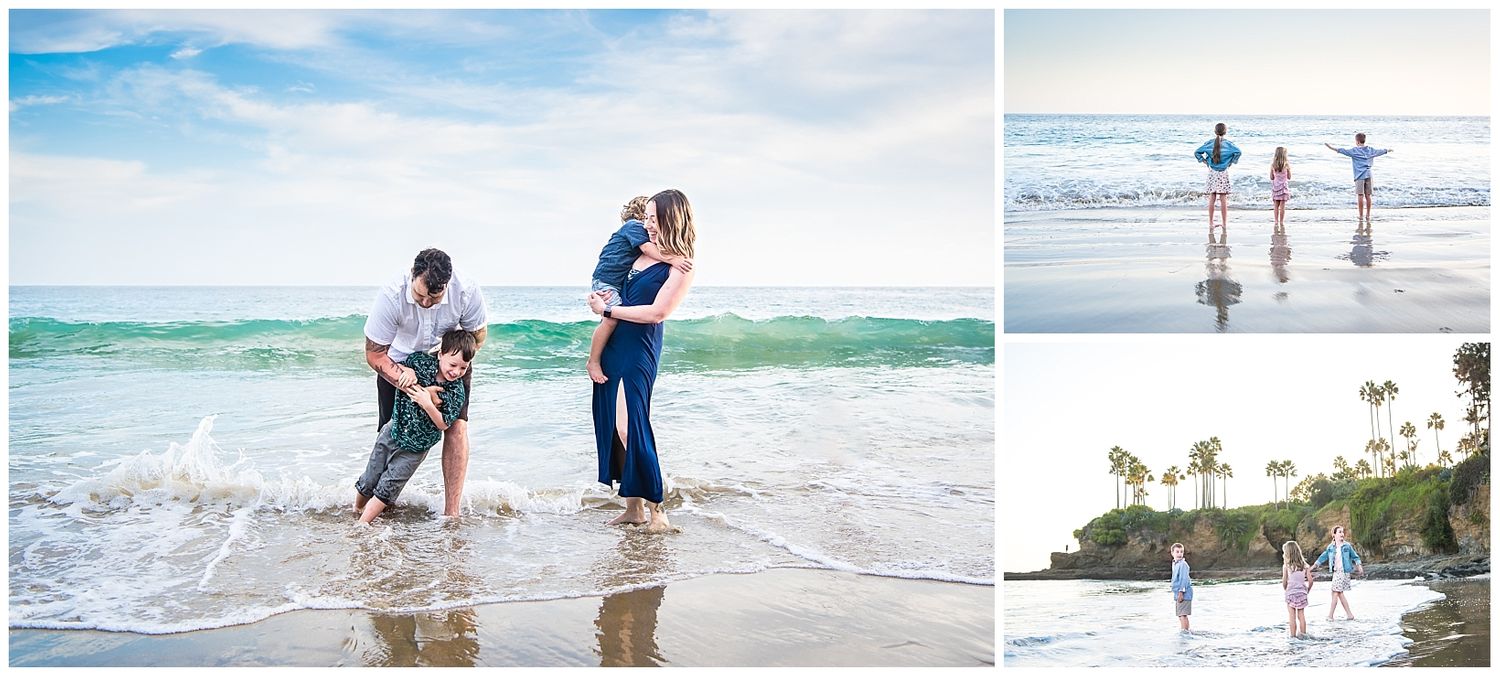 Lifestyle family photograph in Laguna Beach, CA