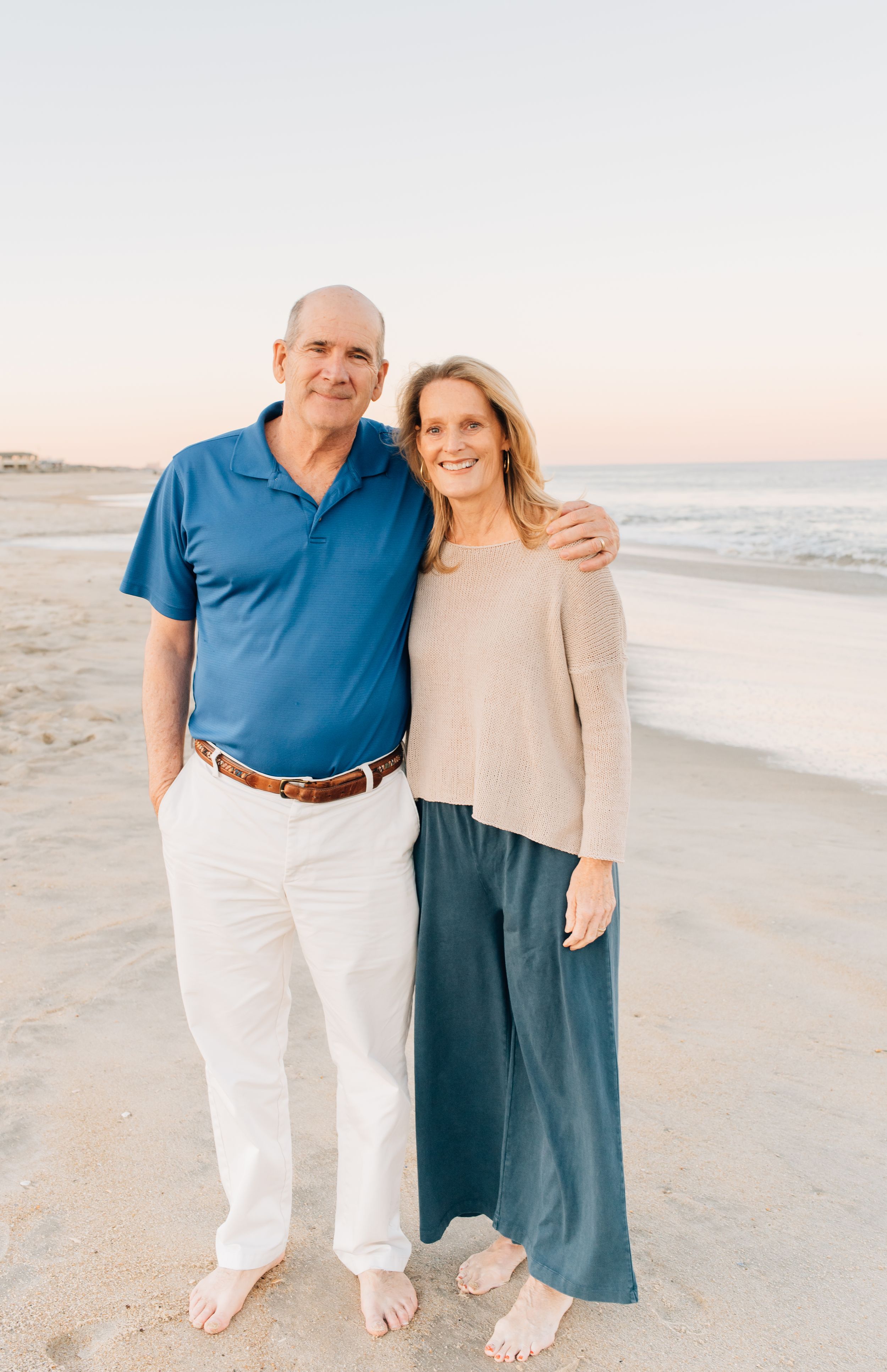 Grandparents photos on the beach in Spring Lake NJ - Lauren Marie Photography