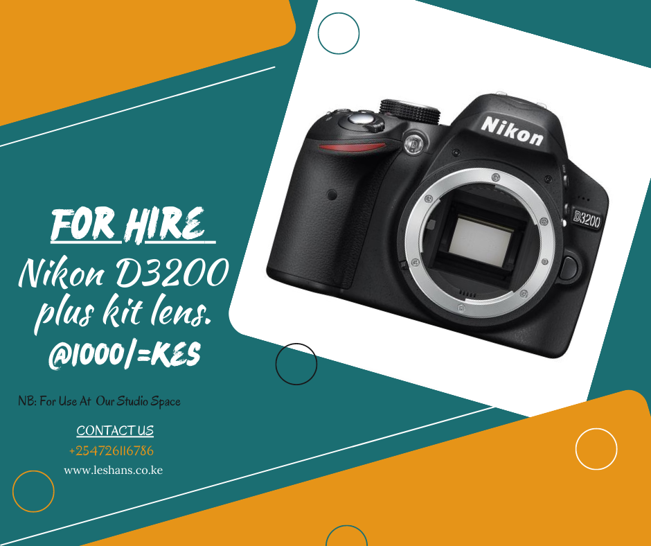 photography and videography equipment for hire