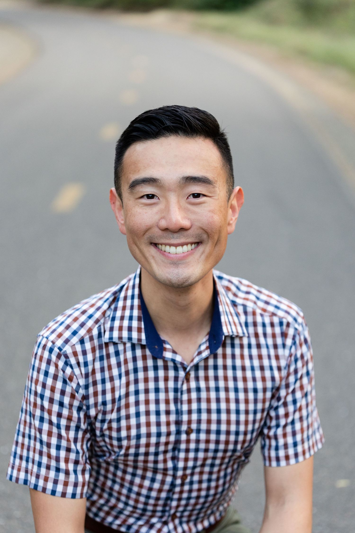 Headshot, Folsom, California, Business Casual, on bike path