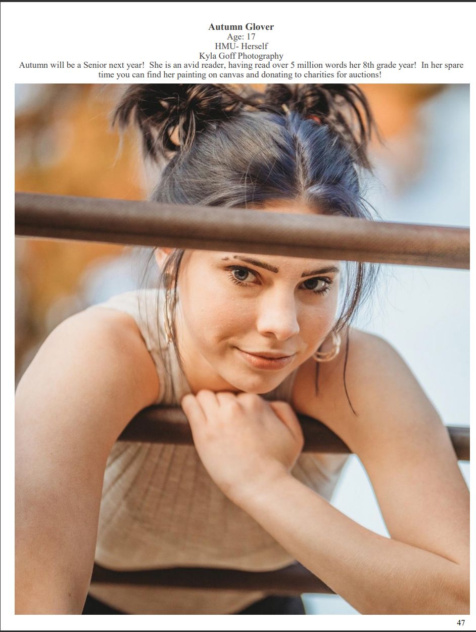 Young Model Magazine Kyla Goff Bellingham Senior Photographer