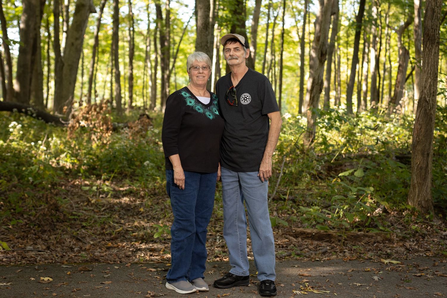 Full body portrait of husband and wife.