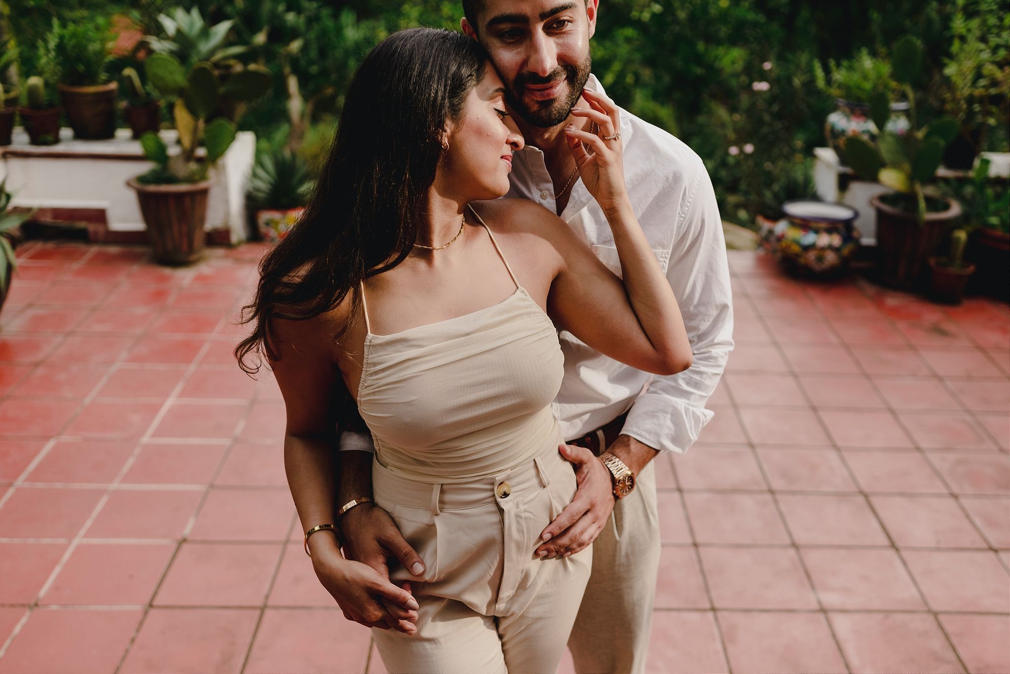 Mexico engagement photographer Jardin Botanico Puerto Vallarta