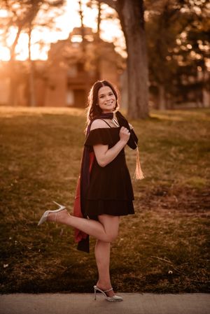 Class of 2024 senior graduation grad portrait pictures albuquerque abq nm New Mexico high school lobos poses college UNM