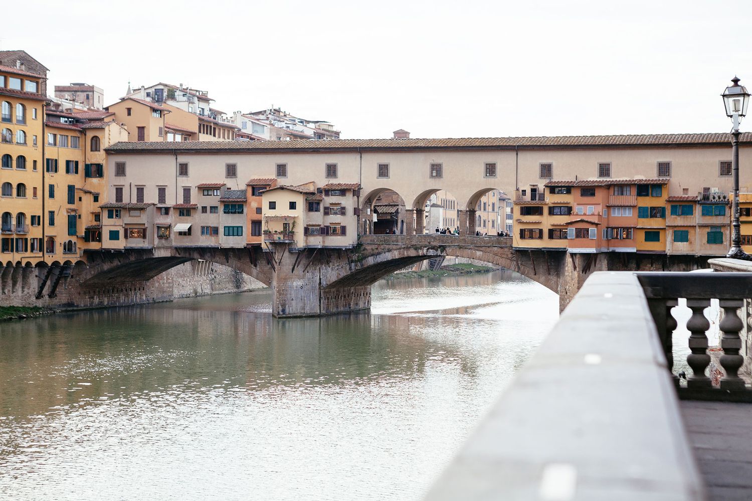 Ponte Vecchio Florence as captured by elopement and wedding photographer Elizabeth Armitage