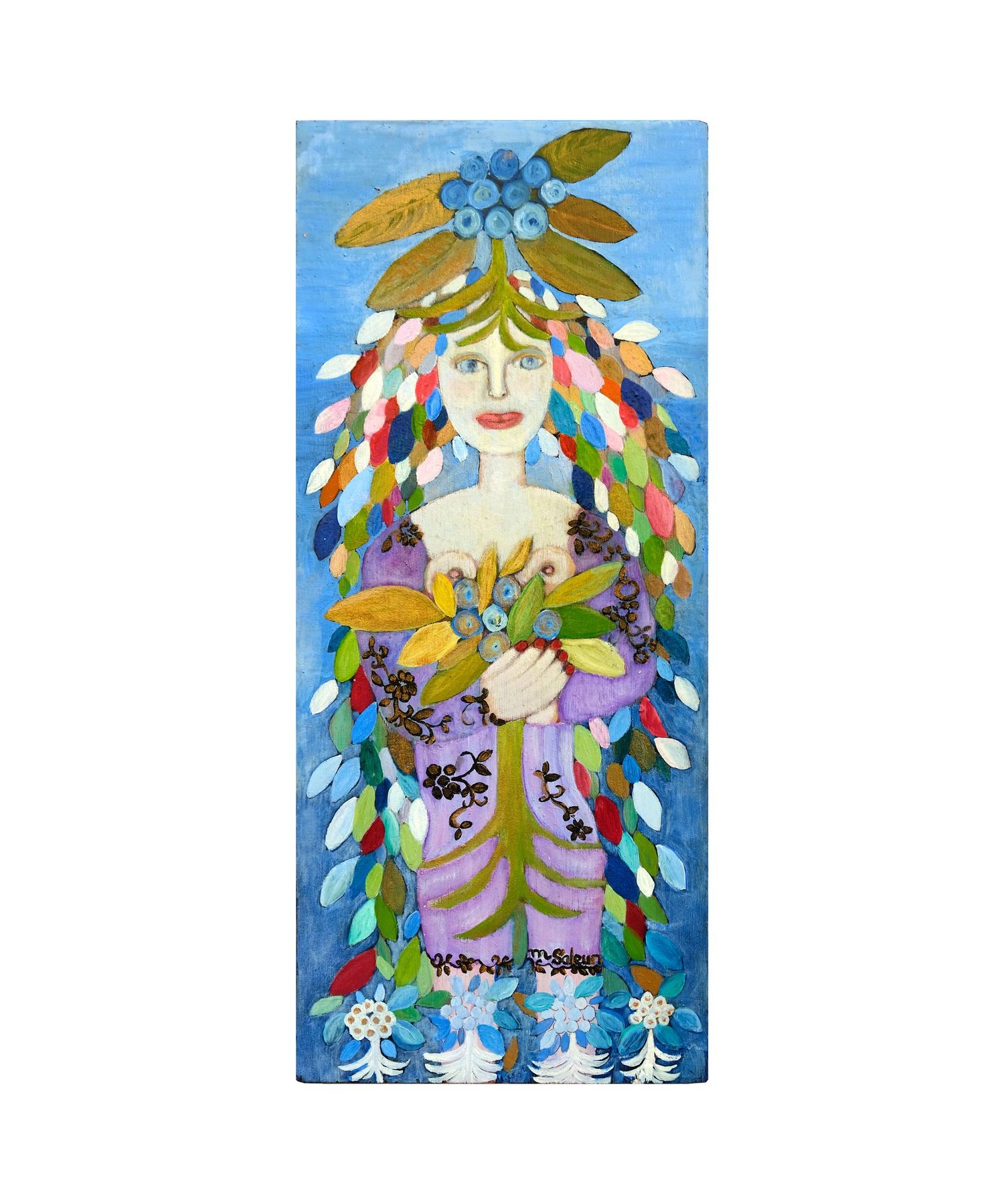 Le fruit de mes entrailles - Toile de Marie Saleun