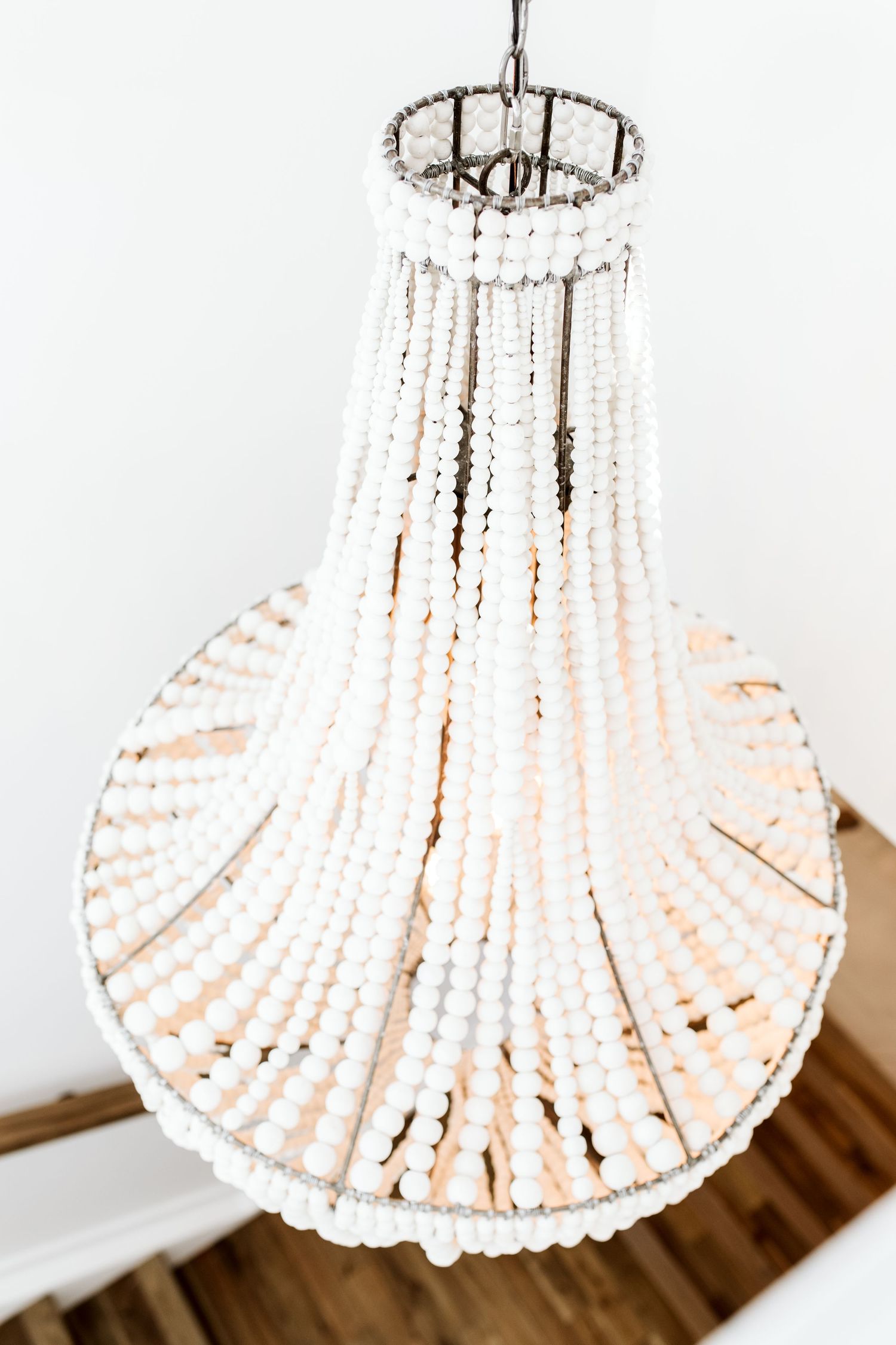 custom chandleier in stairway
