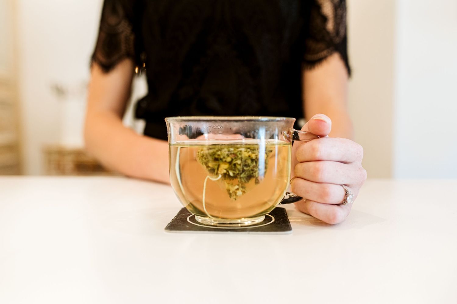 tea on counter