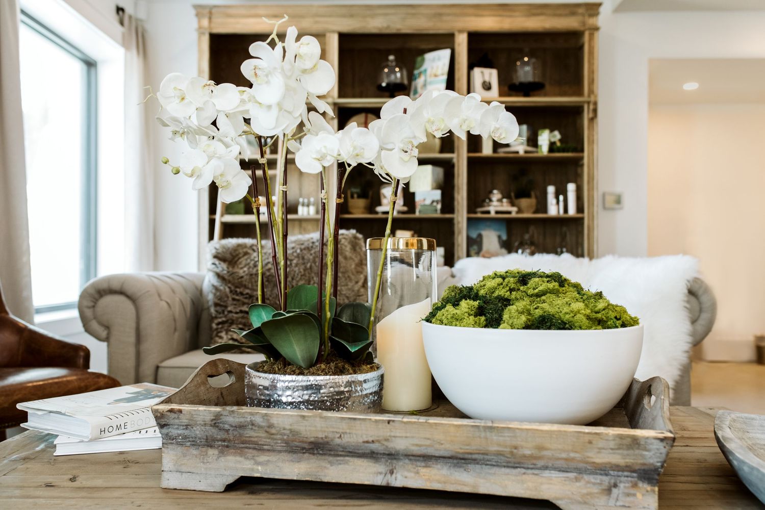 waiting area and display coffee table