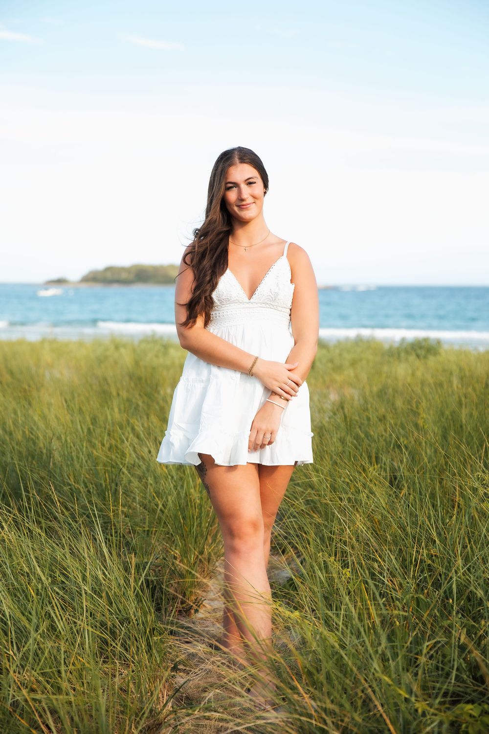 senior photo, senior photography. Kennebunkport, ME. Goose Rocks Beach Maine