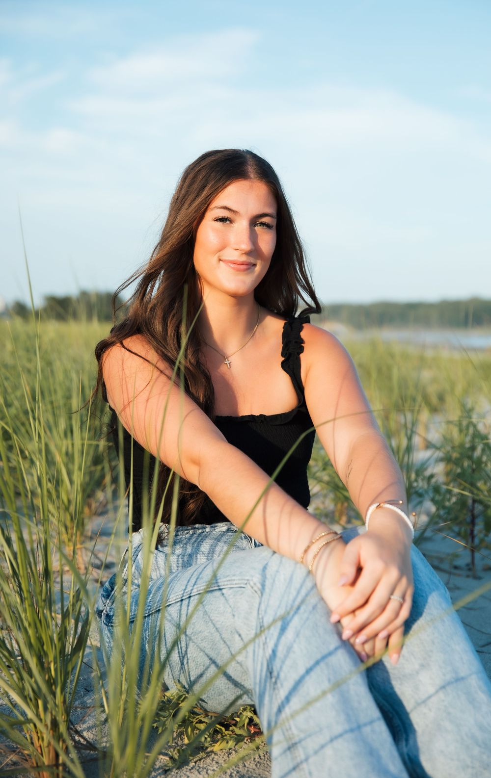 senior photo, senior photography. Kennebunkport, ME. Goose Rocks Beach Maine