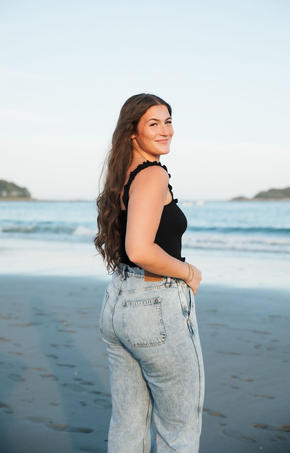 senior photo, senior photography. Kennebunkport, ME. Goose Rocks Beach Maine
