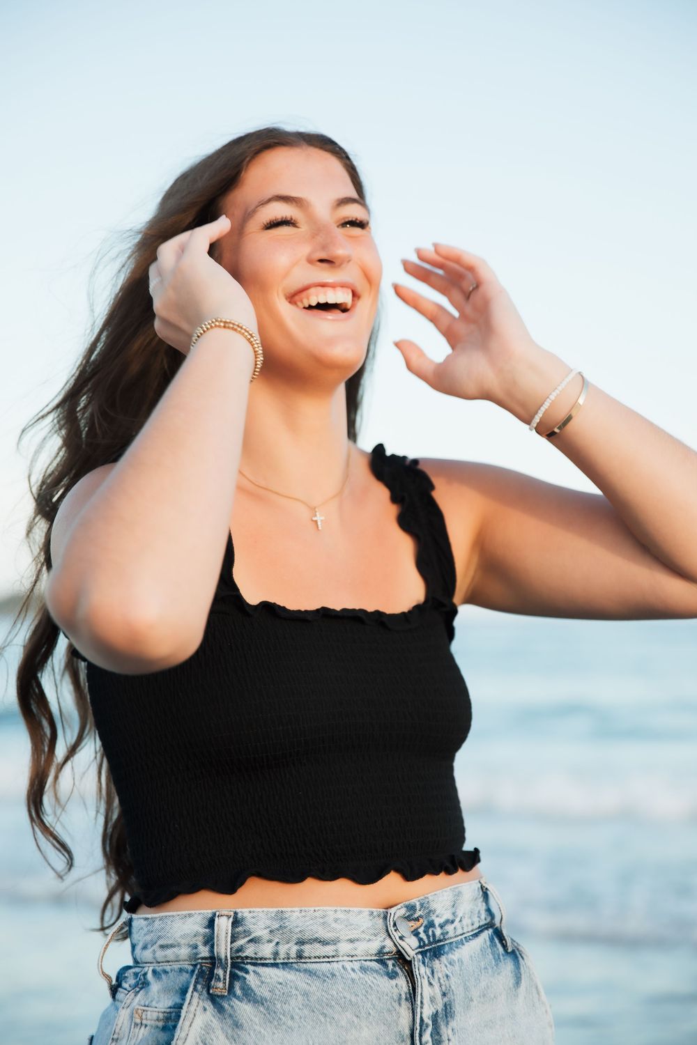 senior photo, senior photography. Kennebunkport, ME. Goose Rocks Beach Maine