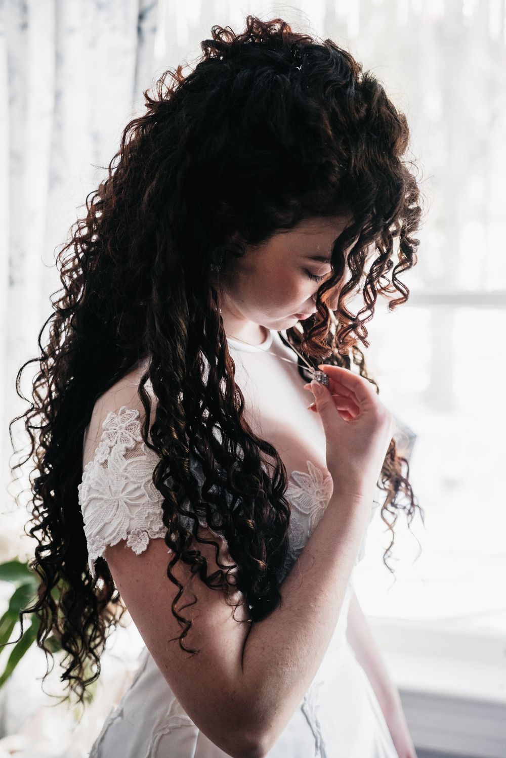 Bridal getting ready portraits.