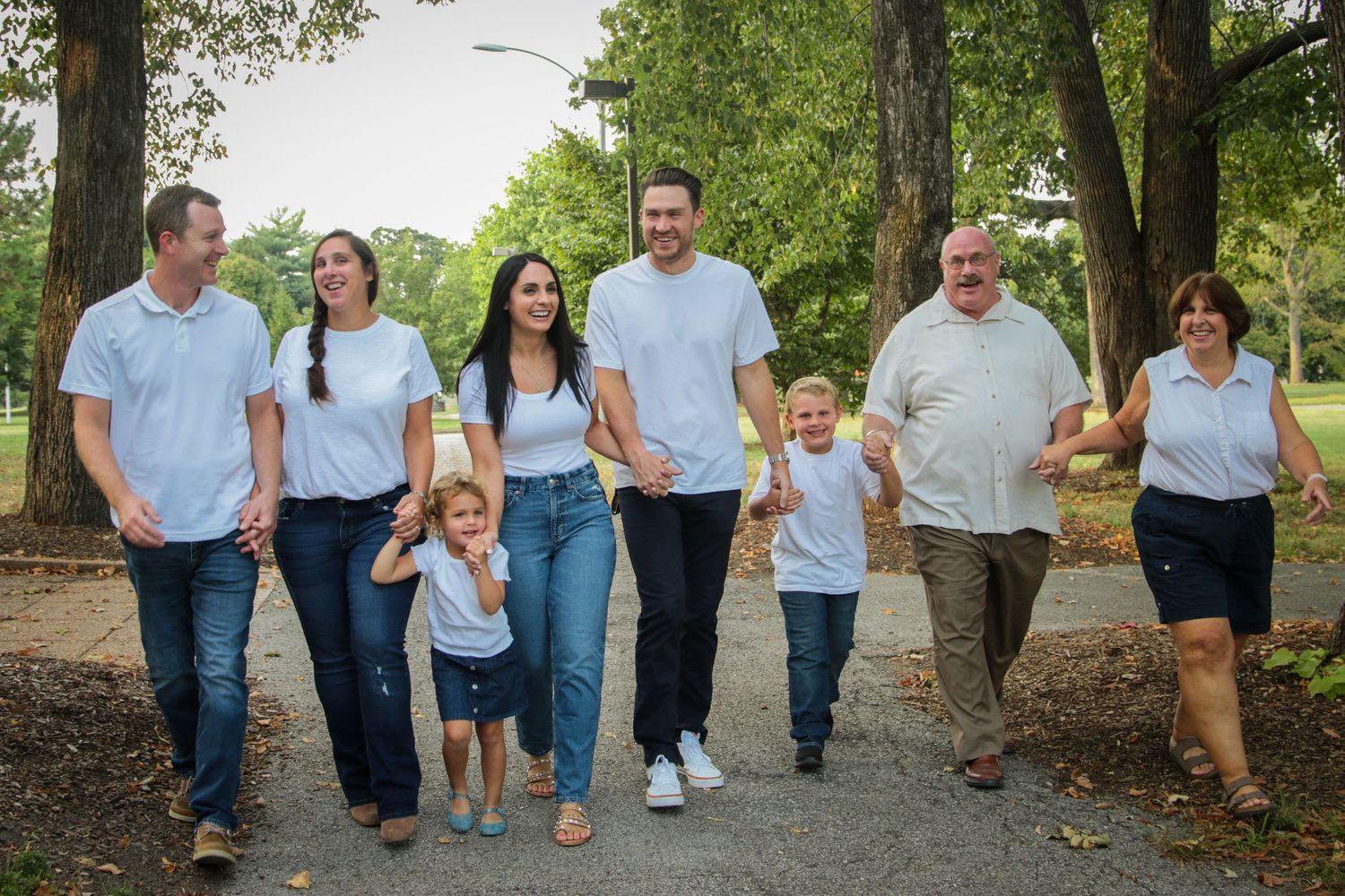 Family photos with kids and grandkids