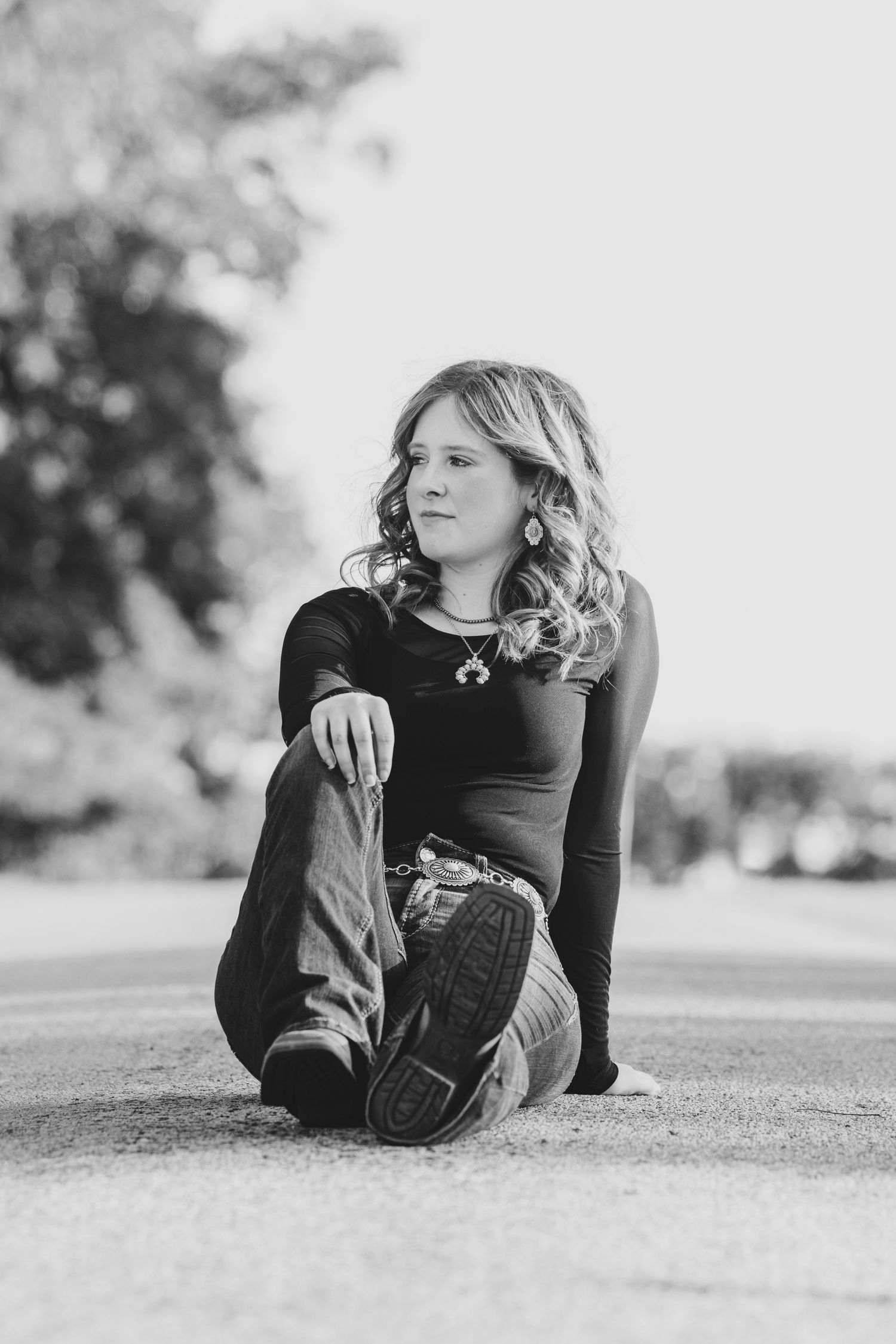 Black and white senior
