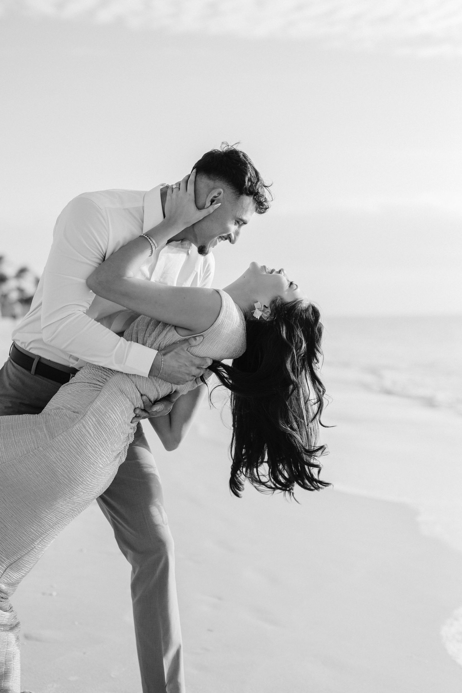 Engagement and Proposal beach photos in Naples Florida at sunset