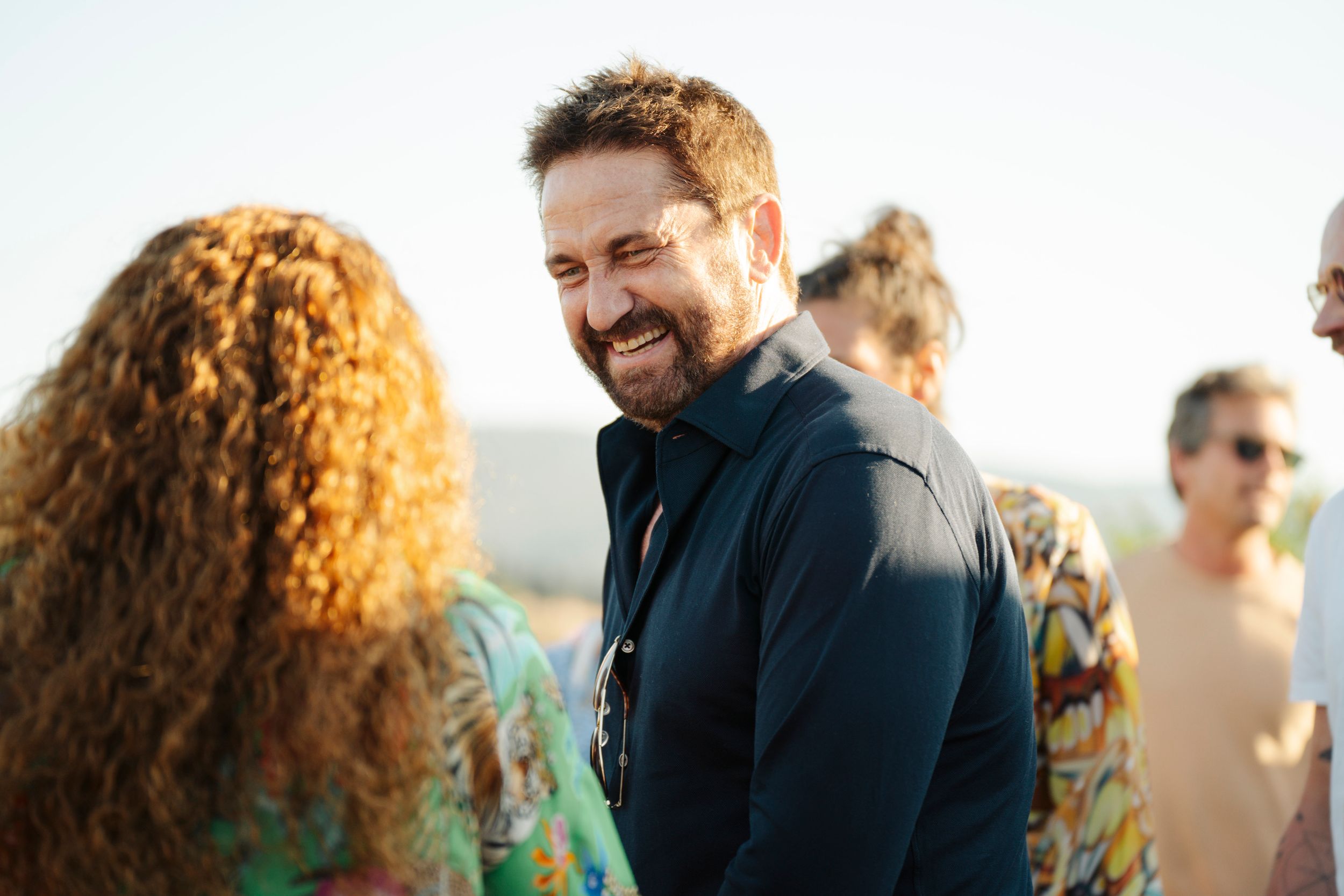 Gerard Butler al Teatro del Silenzio a Volterra in Toscana Italia durante il concerto di Andrea Bocelli